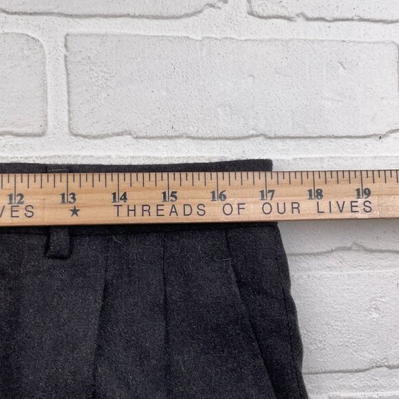 Duca Di Mantova Suit Men 42R 34Wx30L Black Classic Flannel Wool Molteni Gabriele - Picture 13 of 16